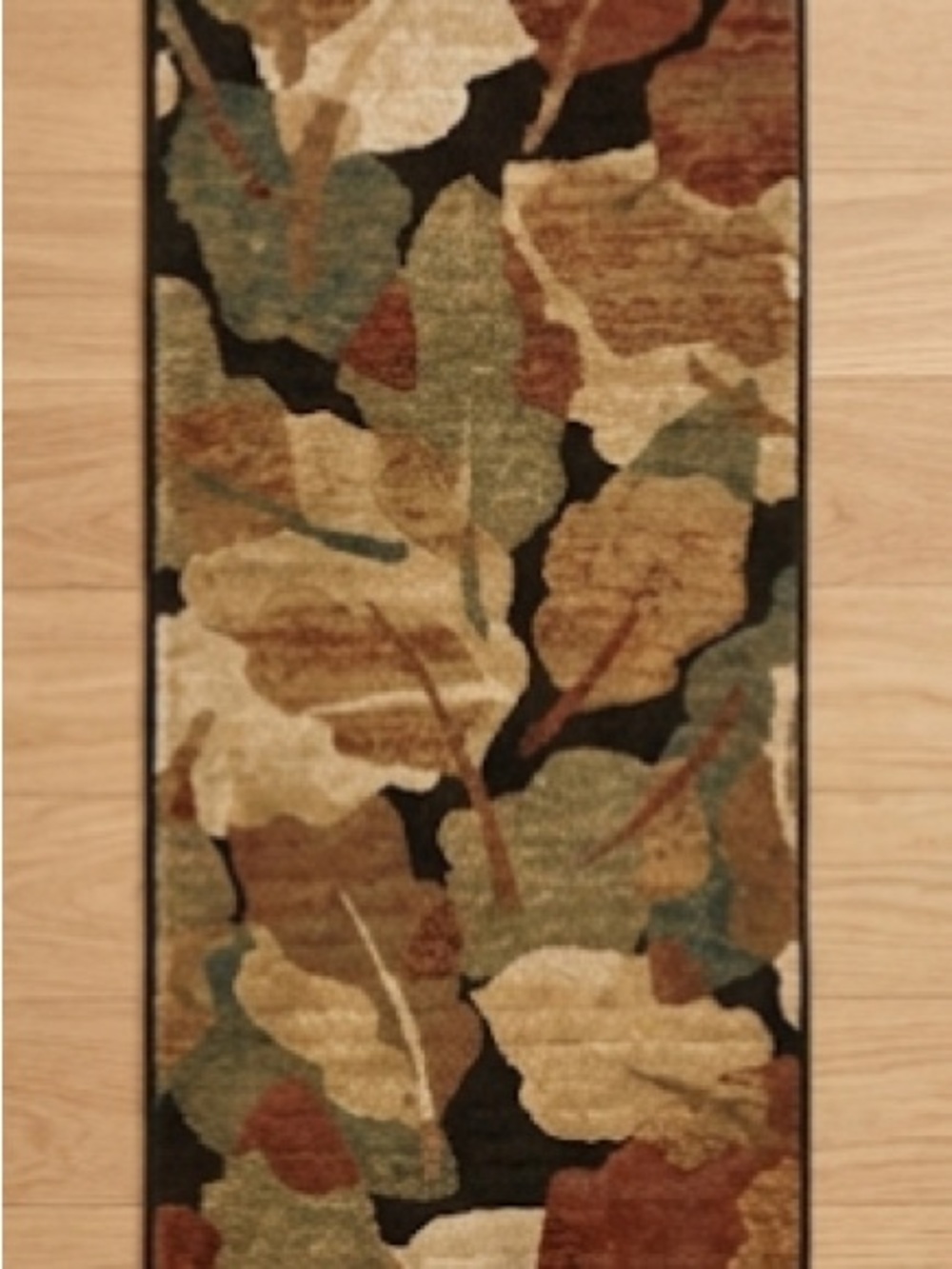 Tan & Multicolor Leaf-Pattern Door Mat - Picture 2 of 4